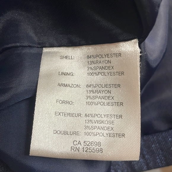 Ellen Tracy blue sparkle blazer. Size XS - Picture 12 of 12